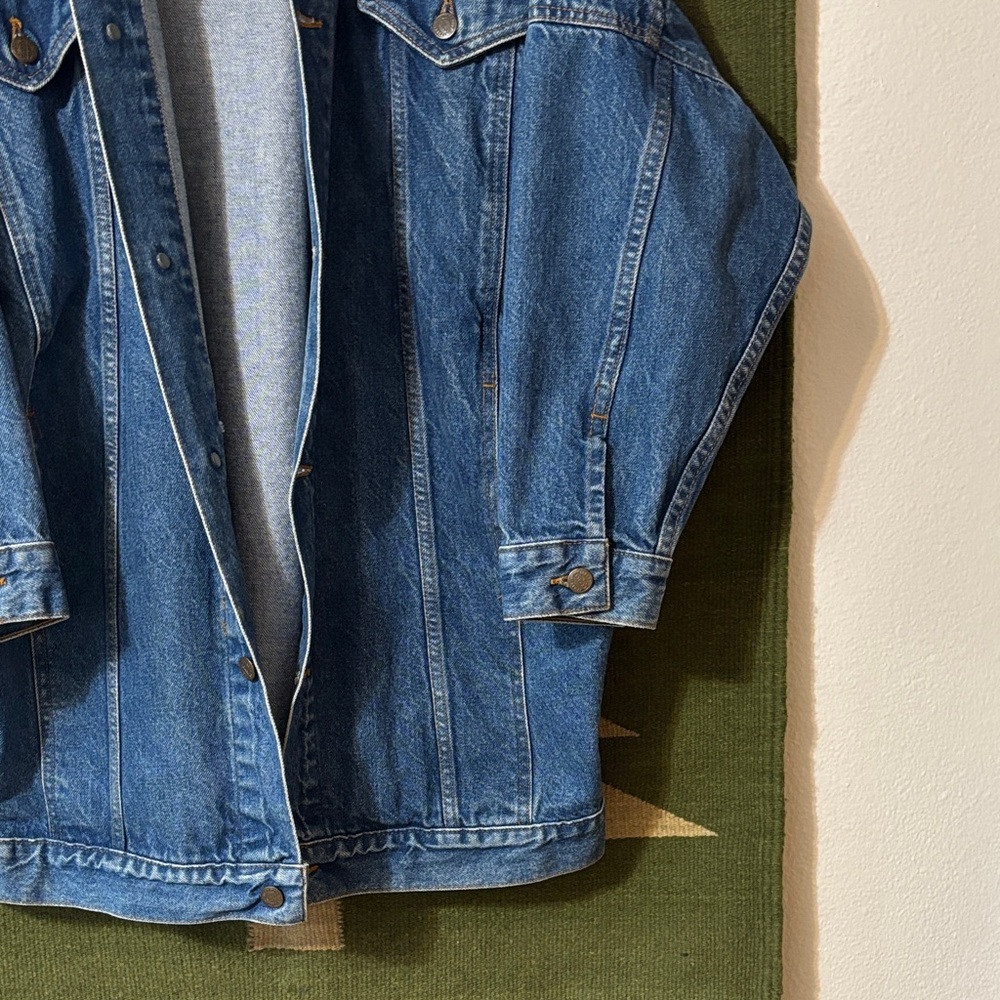 American Vintage large denim coat Jean jacket made in the USA Limited Express - Picture 2 of 16